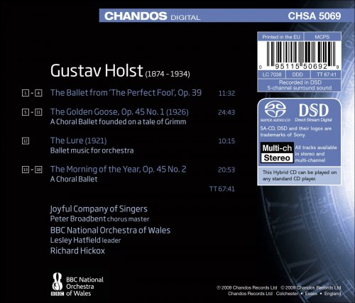 Joyful Company of Singers & BBC National Orchestra of Wales, Richard Hickox - Holst: Orchestral Works Volume 1 (2009) [Hi-Res]