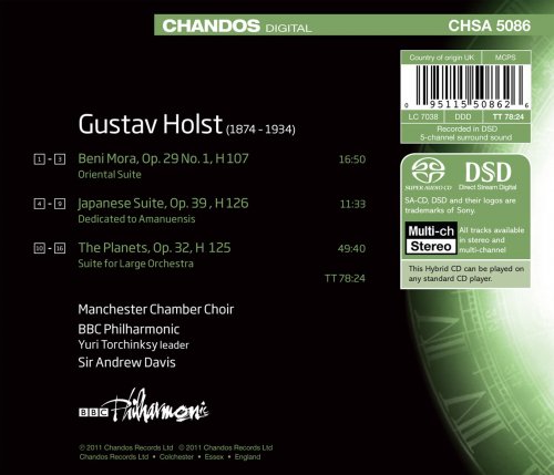 BBC Philharmonic & Manchester Chamber Choir, Sir Andrew Davis - Holst: Orchestral Works Volume 2 (2011) [Hi-Res]