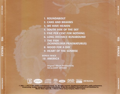 Yes - Fragile (1972) [2011 SACD]