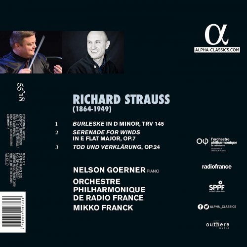 Orchestre Philharmonique de Radio France, Mikko Franck, Nelson Goerner - Strauss: Burleske, Serenade & Tod und Verklärung (2021) [Hi-Res]