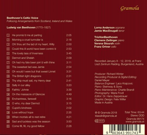 TrioVanBeethoven, Jamie MacDougall, Lorna Anderson - Beethoven's Celtic Voice (2018) [Hi-Res]