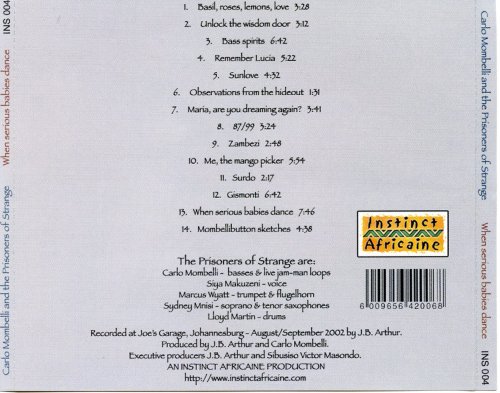 Carlo Mombelli and the Prisoners of Strange - When serious babies dance (2003)