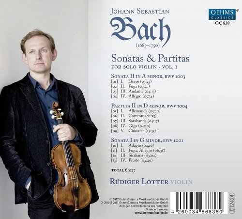 Rudiger Lotter - Bach: Sonatas and Partitas for Solo Violin, Vol. 1 (2013)
