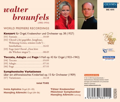 Tolzer Boys Choir, Munich Symphony Orchestra, Hansjurg Albrecht - Braunfels: Konzert und andere Welt - Ersteinspielungen (2012)