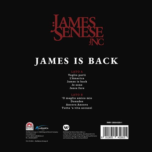 James Senese - James is back (2021)