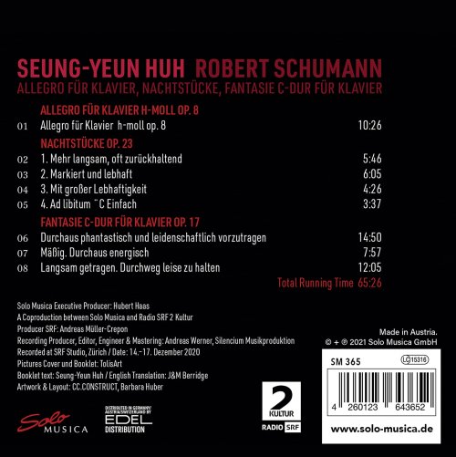 Seung-Yeun Huh - Schumann: Piano Works (2021) [Hi-Res]