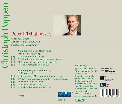 Deutsche Radio Philharmonie, Christoph Poppen - Tchaikovsky: Symphonies Nos. 2 & 3 (2012)