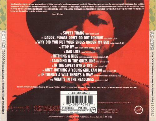 Don Covay And The Jefferson Lemon Blues Band - Different Strokes For Different Folks (1992)