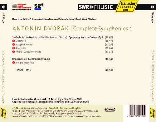 Saarbrucken German Radio Philharmonic Orchestra, Karel Mark Chichon - Dvořák: Complete Symphonies, Vol. 1 (2015)