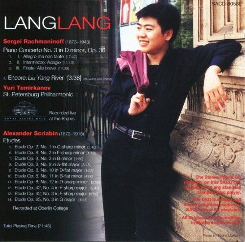 Lang Lang, Yuri Temirkanov, St. Petersburg Philharmonic - Rachmaninoff: Piano Concerto No 3 & Scriabin (2002) [SACD]