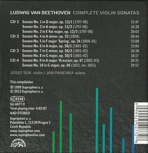 Josef Suk, Jan Panenka - Beethoven:  Violin Sonatas Nos. 1-10 (2012)