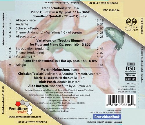 Martin Helmchen - Schubert: Trout Quintet, Trockne Blumen Variations, Notturno (2009) [SACD]