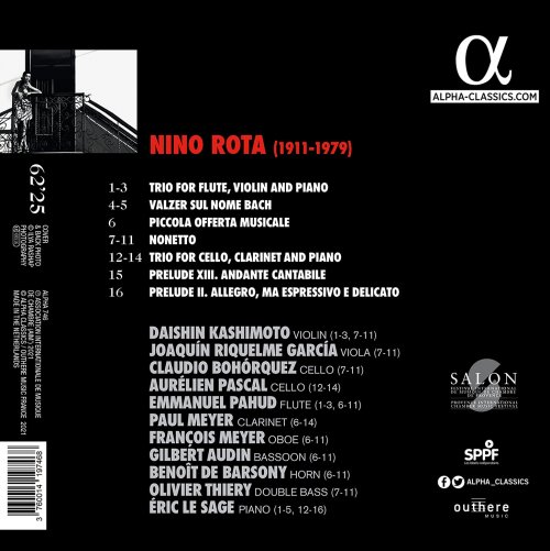 Daishin Kashimoto, Emmanuel Pahud, Eric Le Sage, Paul Meyer - Nino Rota: Chamber Music (2021) [Hi-Res]