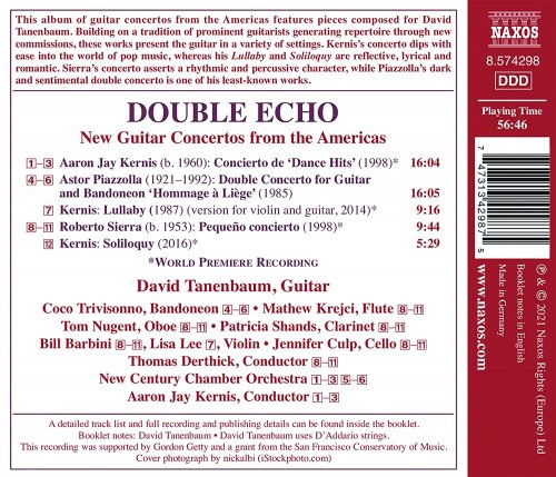 David Tanenbaum - Double Echo: New Guitar Concertos from the Americas (2021) [Hi-Res]