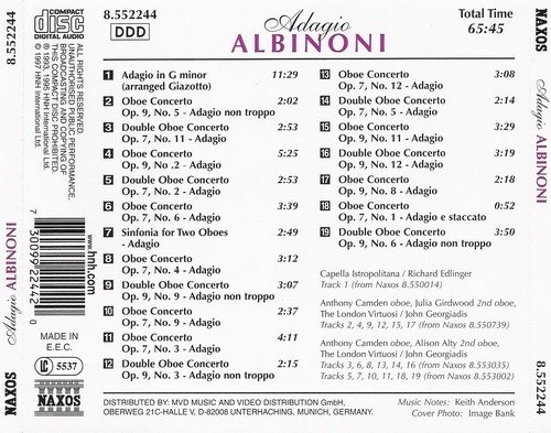 VA - Adagio Albinoni (1997) CD-Rip
