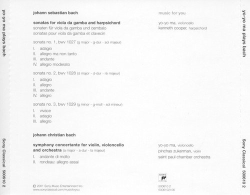 Yo-Yo Ma - Yo-Yo Ma plays Bach (2001) CD-Rip