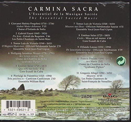 VA - Carmina Sacra: The Essence of Sacred Choral Music (1997)