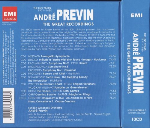 Andre Previn - The Great Recordings (2009) [10CD Box-Set]