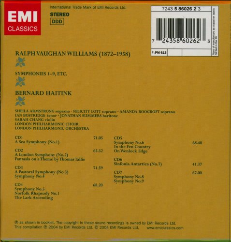 Bernard Haitink - Ralph Vaughan William: 9 Symphonies  (2004) [7CD Box-Set]