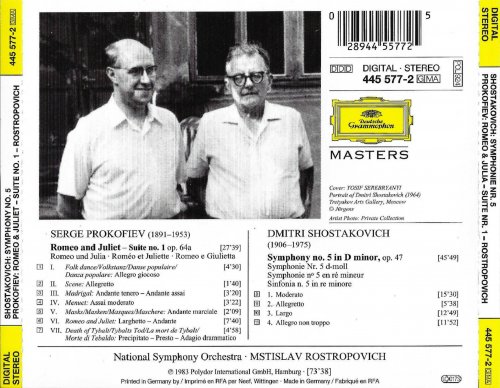 Rostropovich, National Symphony Orchestra - Shostakovich: Symphony No. 5 (1982)