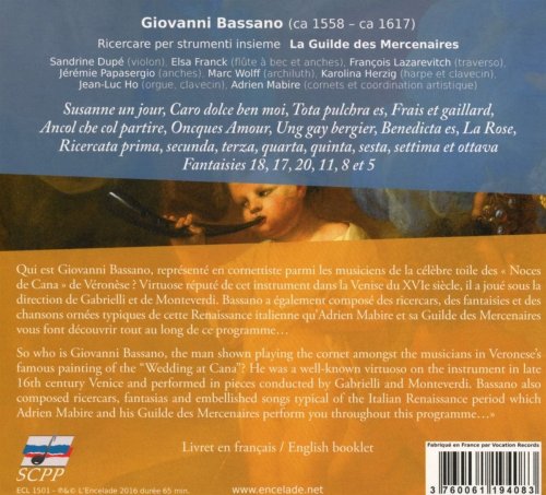 La Guilde des Mercenaires, Adrien Mabire - Giovanni Bassano: Ricercare per strumenti insieme (2016) [Hi-Res]