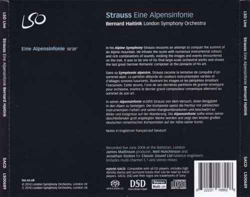 Bernard Haitink, London Symphony Orchestra - Strauss: Eine Alpensinfonie (2010) [SACD]