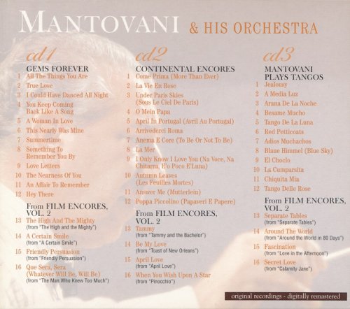 Mantovani - Four Hit Albums by the King of the Light Orchestra (2010) [3CD B0x-Set]