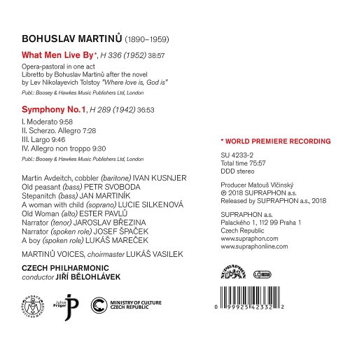 Martinů Voices, Czech Philharmonic, Jiří Bělohlávek - Martinů: What Men Live By - Symphony No. 1 (2018) [Hi-Res]
