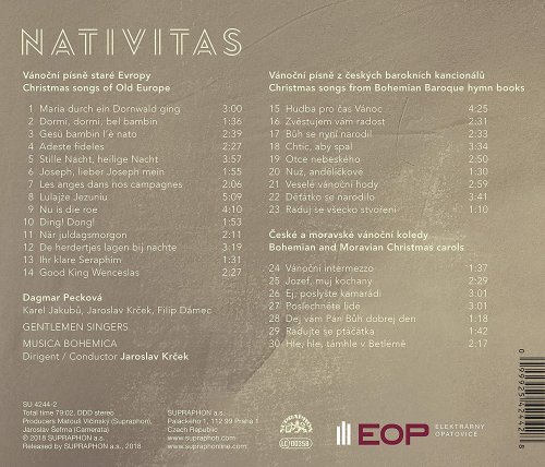 Dagmar Pecková, Jaroslav Krček, Musica Bohemica - Nativitas: Christmas Carols (2018) [Hi-Res]