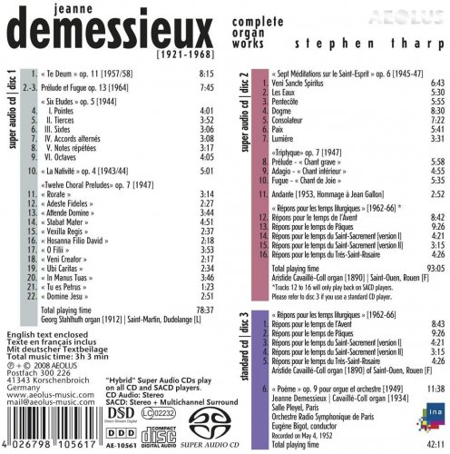 Stephen Tharp - Demessieux: Complete Organ Works (2009) [Hi-Res]