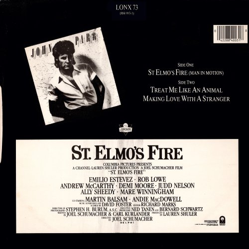 John Parr - St. Elmo's Fire (Man In Motion) (UK 12") (1985)