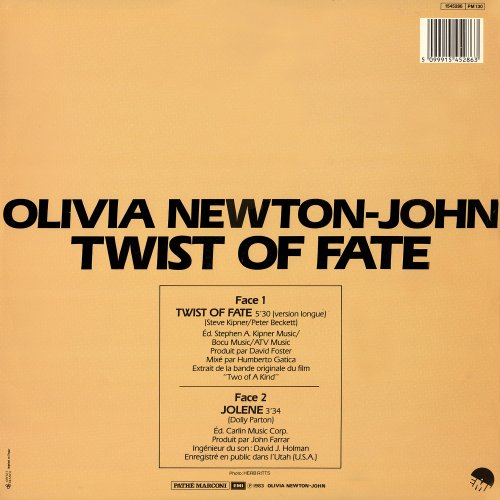 Olivia Newton-John - Twist Of Fate (France 12") (1983)