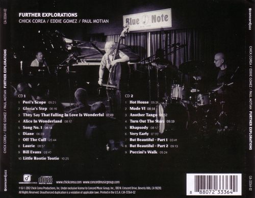 Chick Corea, Eddie Gomez, Paul Motian - Further Explorations (2012) CD Rip