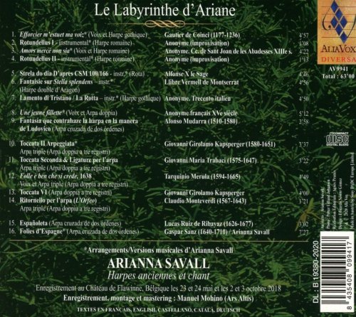 Arianna Savall - Le Labyrinthe d'Ariane (2021) [Hi-Res]