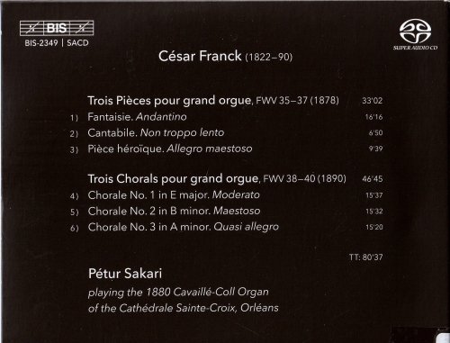 Pétur Sakari - Franck: Trois Pièces, Trois Chorals (2021) [SACD]