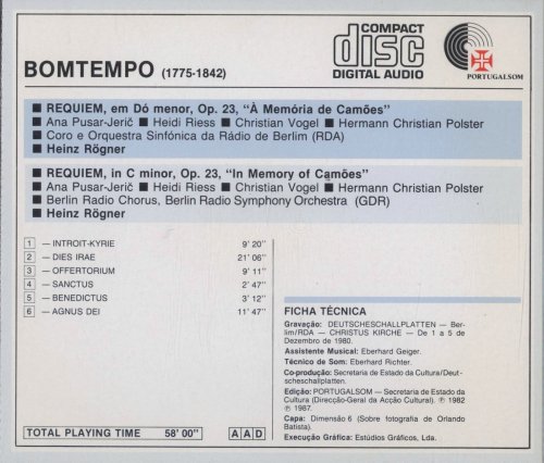Heinz Rögner - Bomtempo: Requiem Op. 23 (1987) CD-Rip