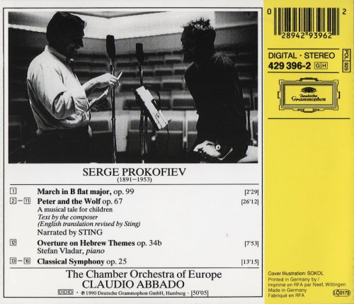 The Chamber Orchestra of Europe, Claudio Abbado - Prokofiev: Peter & The Wolf, Classical Symphony (1991) CD-Rip