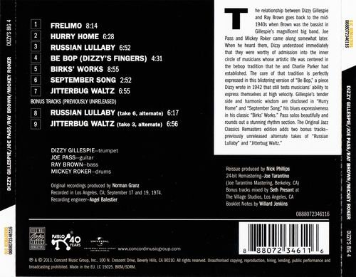 Dizzy Gillespie, Joe Pass, Ray Brown, Mickey Roker - Dizzy's Big 4 (1974)