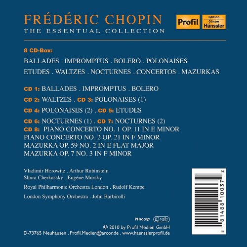 London Symphony Orchestra, Royal Philharmonic Orchestra, John Barbirolli, Rudolf Kempe - Chopin: The essential collection (2010)