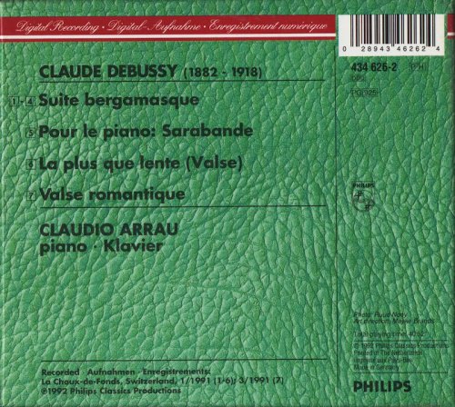 Claudio Arrau - The Final Sessions Vol. 2: Debussy (1992) CD-Rip