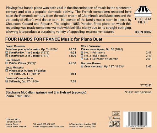 Stephanie McCallum & Erin Helyard - Four Hands for France: Music for Piano Duet (2021) [Hi-Res]