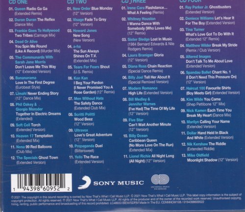 VA - Now That's What I Call 12' 80s (2021) [4CD]