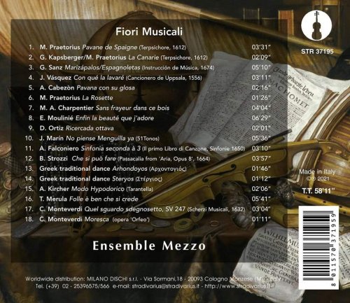 Ensemble Mezzo & Ye'ela Avital - Fiori musicali: Songs & Dances of the 16th & 17th Centuries (2021)