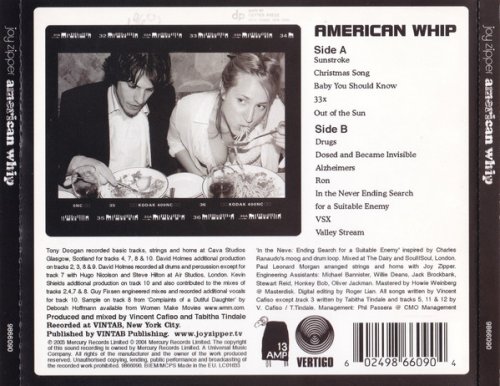 Joy Zipper - American Whip (2004)