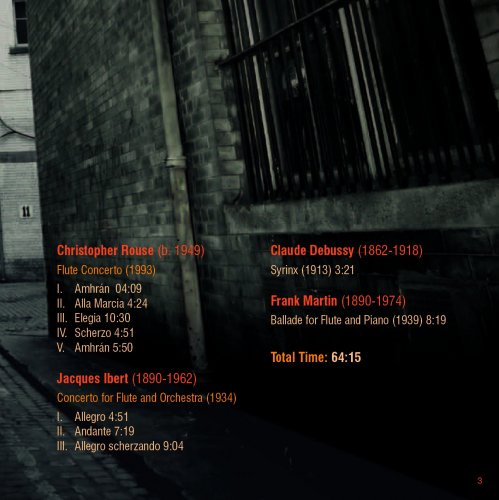Katherine Bryan, Royal Scottish National Orchestra and Jac van Steen - Katherine Bryan plays Flute Concertos by Christopher Rouse & Jacques Ibert (2013) [Hi-Res]
