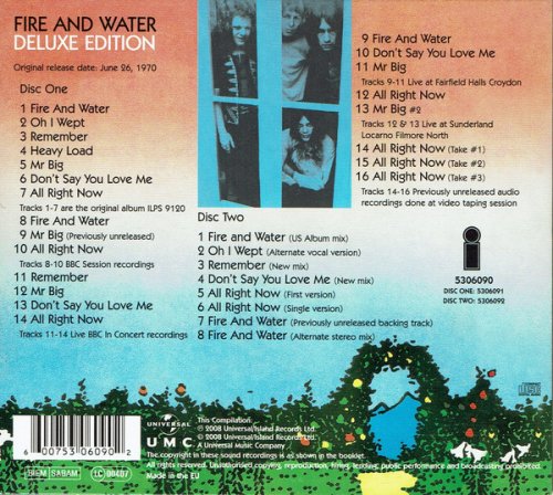 Free - Fire And Water (Remastered, Deluxe Edition) (1970/2008)