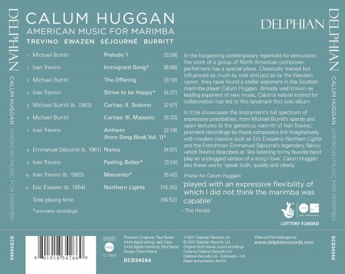 Calum Huggan - American Music for Marimba (2021) [Hi-Res]