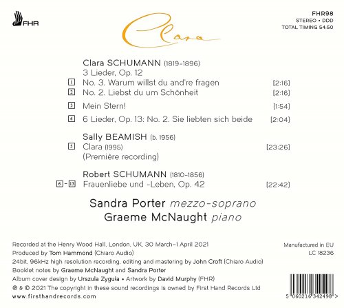 Sandra Porter, Graeme McNaught - Clara (2021) [Hi-Res]