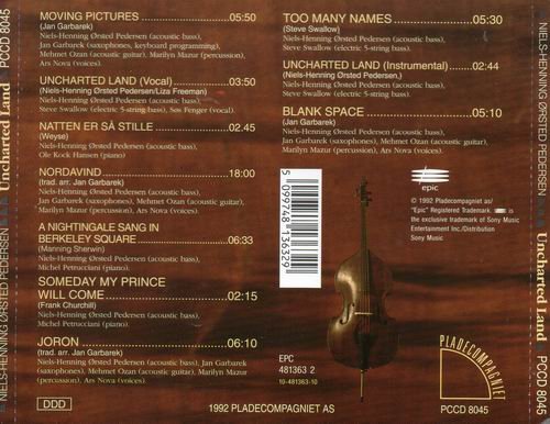 Niels-Henning Ørsted Pedersen - Uncharted Land (1992) 320 kbps+CD Rip
