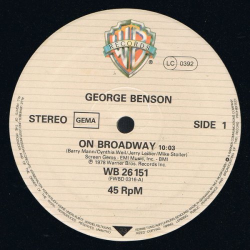 George Benson - On Broadway (1978) LP